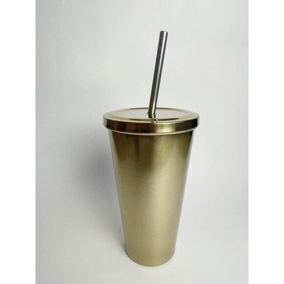 RARE 2014 Starbucks Gold Stainless Steel Tumbler NEW! - Picture 7 of 8